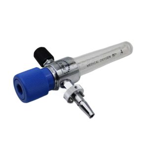 Medical Oxygen Flowmeter Unit (0-10L/min) for Central Oxygen Supply Systems, Wall Mounted Oxygen Inhaler with Connector