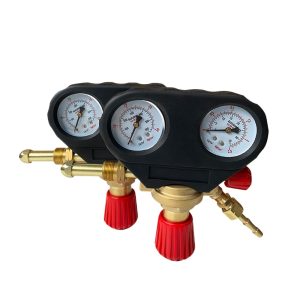 European Style Acetylene Pressure Regulator Gauge All-Copper Thickened Shockproof Anti-Drop for Welding Cutting