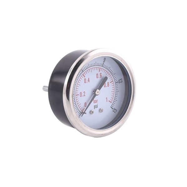 40mm Axial Pressure Gauge with Stainless Steel Case (0-1 bar/psi Low Pressure) for General Industrial Applications - Image 2