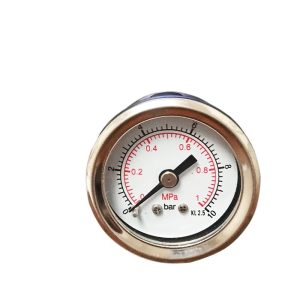 Stainless Steel Axial Pressure Gauge Axial Y40HZ (0-1 MPa, KL 2.5) for Industrial HVAC Systems