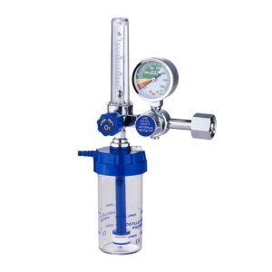 Medical Oxygen Flowmeter & Regulator Kit (0-25 MPa, 1-10 L/min) with Humidifier Bottle for Oxygen Therapy