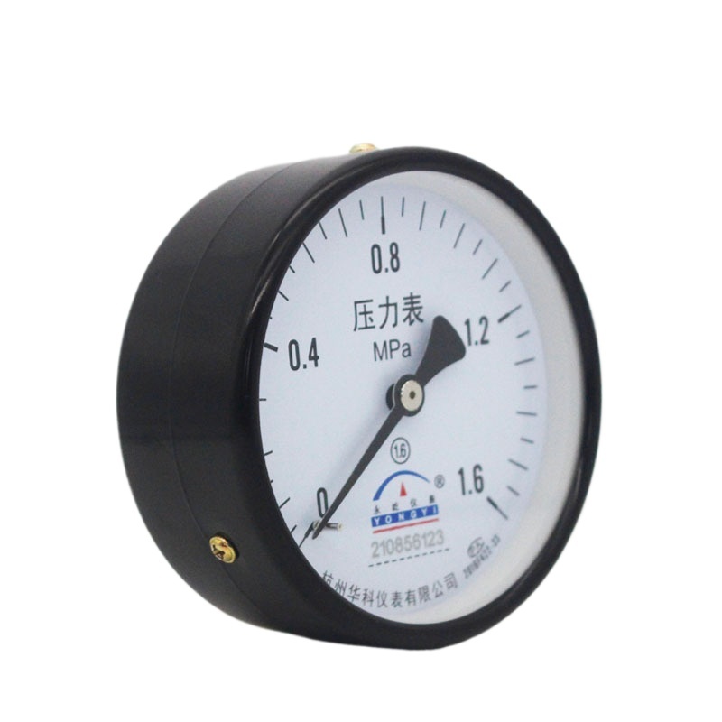 Axial Pressure Gauge Y100Z (0-1.6MPa, 1.6 Class) for Air Compressor Hydraulic Oil Water Tank - Image 2