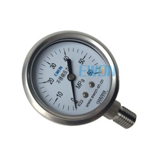 Analog Pressure Gauge 60mm Radial 0-60MPa Stainless Steel Pressure Meter YTF-60H/Y60 for Industrial HVAC Systems