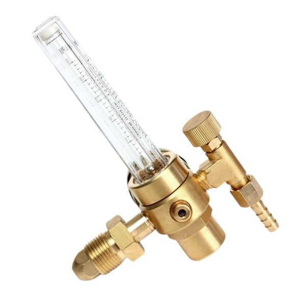 Full Copper External Thread Argon Gas Pressure Regulator with Flow Meter and Gauge for Welding - Image 2