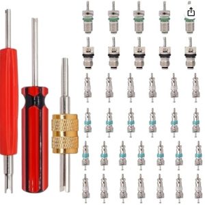 R134a AC Refrigerant Valve Core Remover & Installer Tool Kit for Car HVAC AC Repair Maintenance
