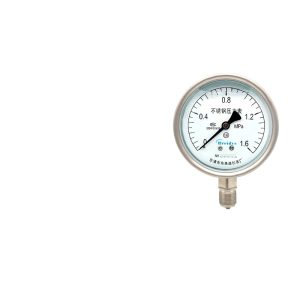 Stainless Steel Pressure Gauge YNBF100 (0-1.6MPa) for Water, Air, Hydraulic Pressure Systems, Corrosion Resistant, for Breidys
