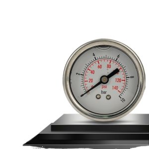 YN60Z Stainless Steel Pressure Gauge (0-140 PSI, 0-10 Bar, DN60) for Water Pipe, Pump, and Hydraulic Systems