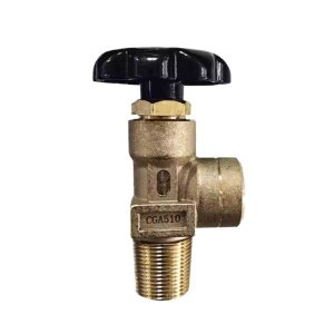 Cylinder Valve Brass Nitrogen Cylinder Valve CGA510 for Oxygen/Carbon Dioxide/Acetylene Cylinders, American Standard