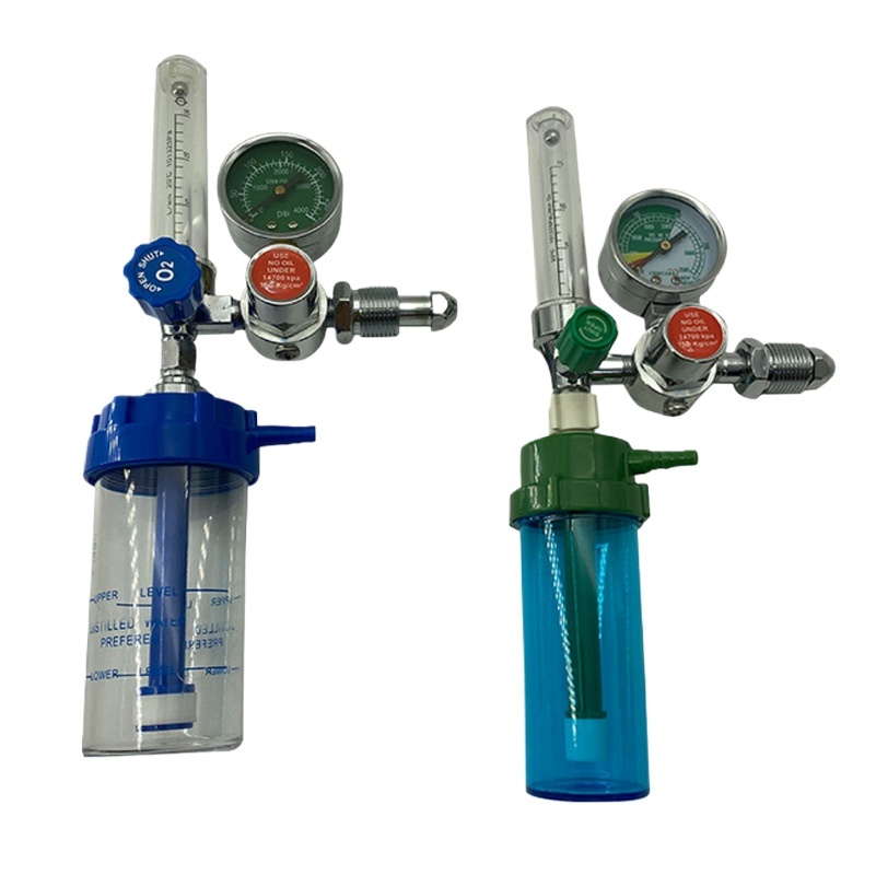 Oxygen Inhaler Flowmeter Pressure Gauge 0-25 MPa with Humidifier for Home Use - Image 5
