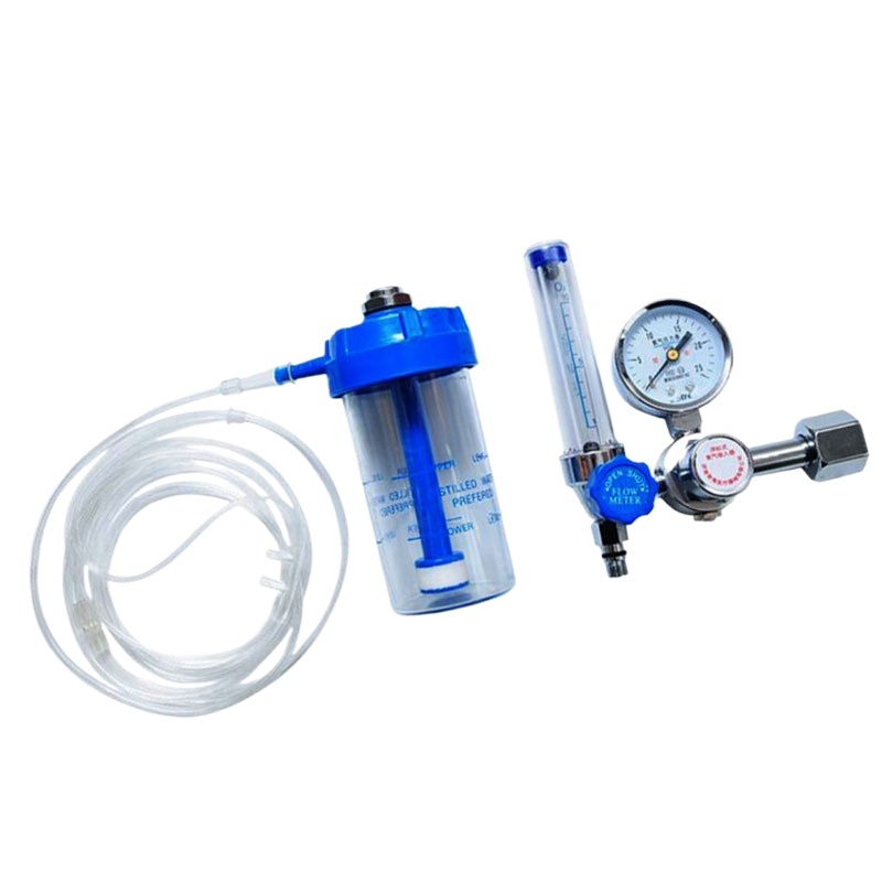 Oxygen Inhaler Regulator with Flow Meter and Humidifier Bottle, 1-15L/min Flow, 0-25MPa Pressure - Image 3