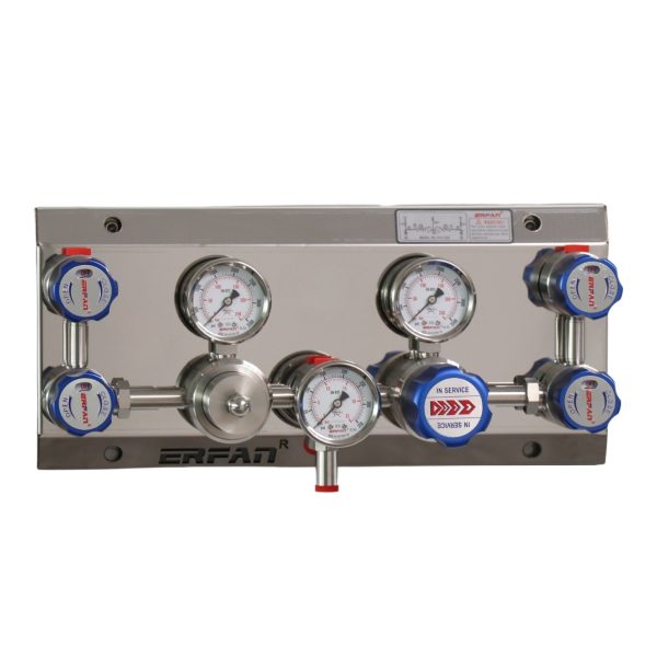 ERFAN Semi-Automatic Changeover System Manifold Diaphragm Valve Automatic Control Panel 316L Adjustable for HVAC Systems