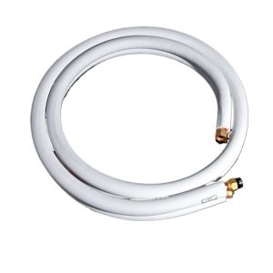 Embossed Copper HVAC Line Set (9.52*0.6+15.88*0.7mm) with Insulation for 3-30m AC Units Replaces Universal Extension Tubes