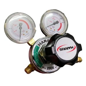 HARRIS Oxygen Acetylene Regulator YQY-07 (Mod. 25GX) with Dual Gauges 0-1.6MPa / 0-2.5MPa, for Welding Cutting Torch Kits, Replaces Mod. 25GX