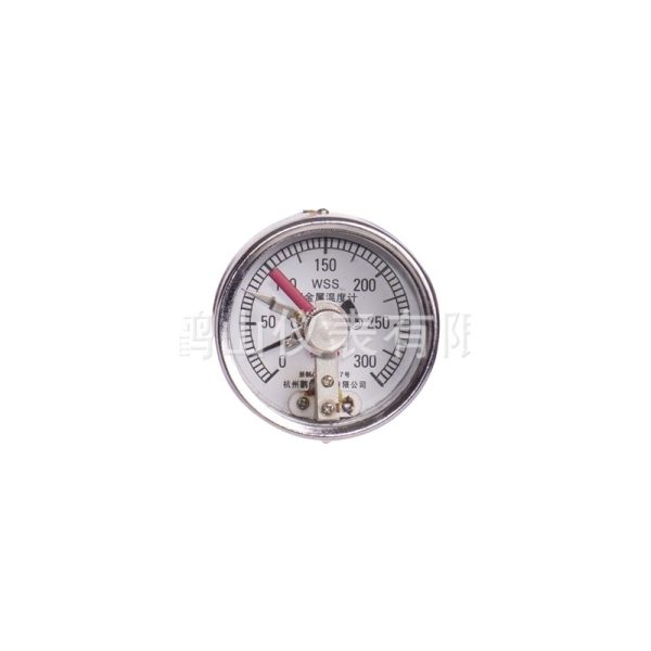 Bi-Metal Contact Thermometer WSSX71 (Axial Type, 60mm Dial, 0-300°C) for Industrial HVAC Systems