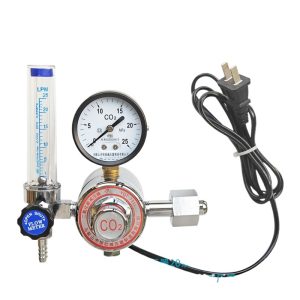 Heated CO2 Pressure Reducer YQT-731L with Flow Meter (LPM 25, 0.35MPa) for Gas Welding Cylinders. Replaces YQT-731L Series