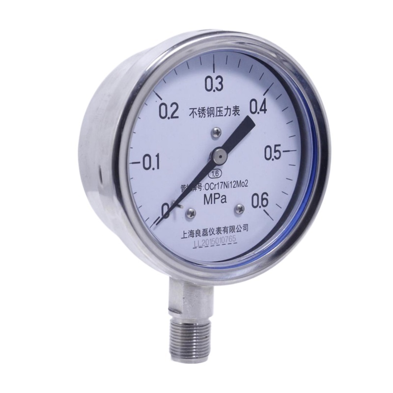 Lianglei Stainless Steel Pressure Gauge Y150-B-F (150mm Dial) for High Pressure Pipe Systems, Oil, Water, Hydraulic, Vacuum, and Anti-Pressure - Image 2