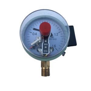 YXC-100 Magnetic-Assisted Electric Contact Vacuum Pressure Gauge (0-1.6MPa Visual Scale, 380V/30VA) for Fire Pump Control Systems