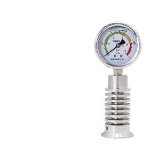 Sanitary Stainless Steel Diaphragm Pressure Gauge YTP60 Tri-Clamp 50.5 64mm for HVAC Cooler Systems