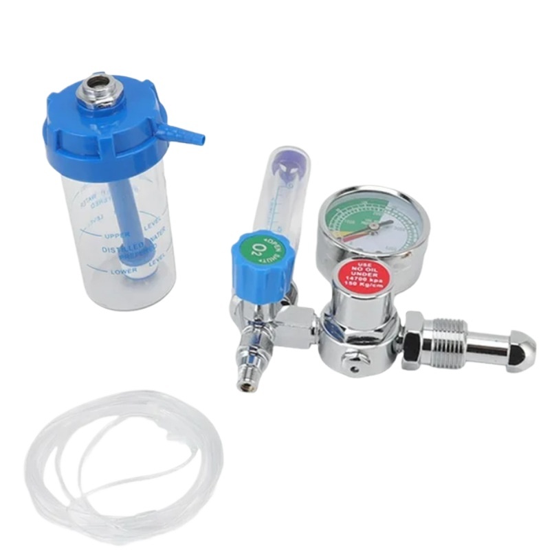 Medical Oxygen Inhaler with Humidifier Bottle (Flow Range 1-10L/min, Pressure 0-25MPa) for AVIC Oxygen Cylinders - Image 2