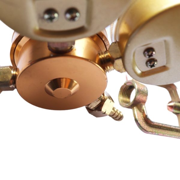 ZENIN Acetylene Regulator (YQY-07) with Dual Gauges 0-25 MPa and 0-0.6 MPa, Alloy Construction for HVAC Systems Replaces ZS-08 - Image 3