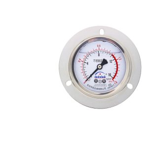 Yongyi YN60ZTBF Stainless Steel Pressure Gauge Axial with Flange 0-1.6MPa For Water, Liquid, Oil, Gas Systems
