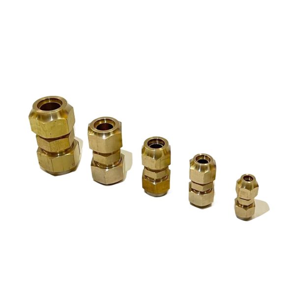 HVAC Copper Tube Double Connector (2-6 Fen) - No Welding Needed - for Air Conditioners & Freezers