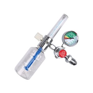 Medical Oxygen Regulator with Flowmeter (0-25 MPa, 1-15 L/min) for Oxygen Cylinder Inhaler, Full Copper Construction