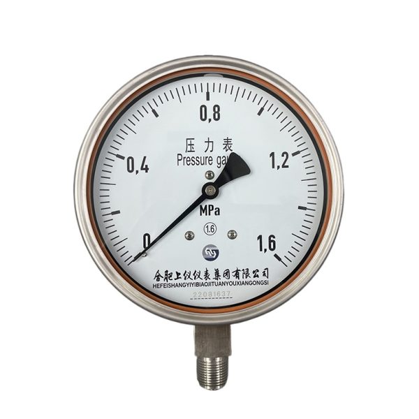 HeFei ShangYi Stainless Steel Pressure Gauge 1.6 Mpa for Water Gas Oil Liquid Pressure Systems - 이미지 2