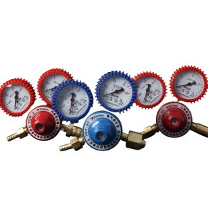 Antivibration Pressure Reducer Gauge (0-2.5 MPa) for Oxygen, Acetylene, Propane - Model YQY-07, YQE-03, YQW-2