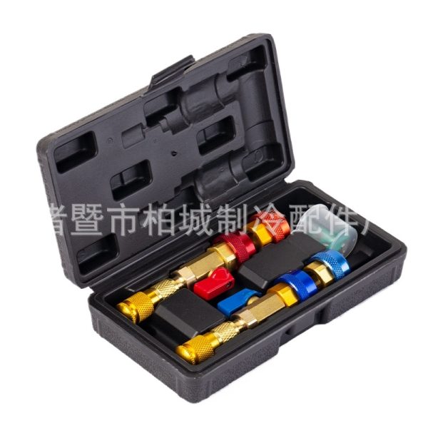 R134a/R1234yf AC Valve Core Remover Tool Kit (Copper) for Car HVAC System Maintenance