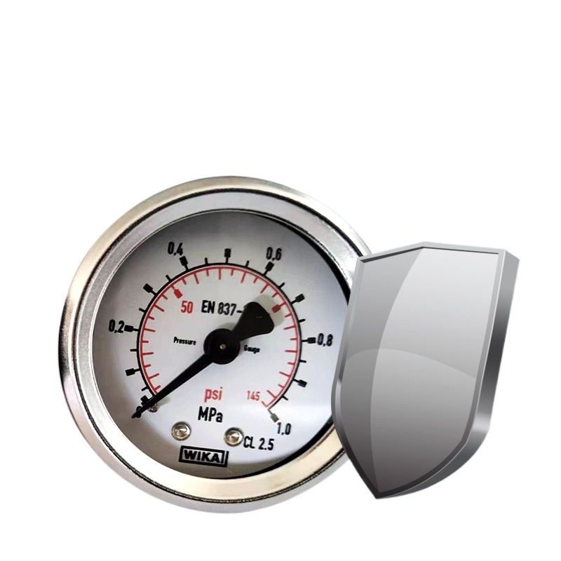 WIKA 111.10 Series Copper Alloy Pressure Gauge (0-6 bar/MPa, CL. 2.5) for HVAC Systems - Image 2