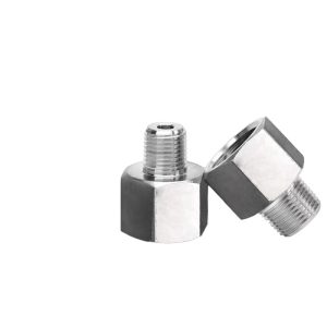 304 Stainless Steel High Pressure Adapter Connector (Male/Female Thread Conversion) for Water/Air Pipe & Pressure Gauges