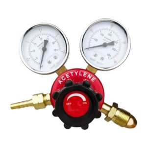 Welding Acetylene Pressure Regulator Gauge (2.5-25 MPa, 40-50 m³/h Flow Rate) for Gas Welding & Cutting