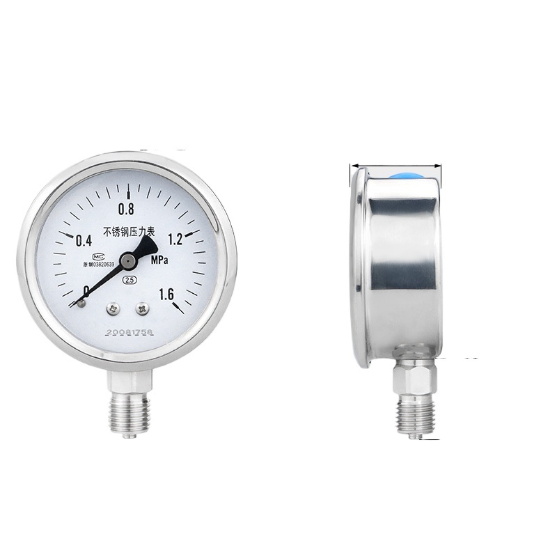 Durable Stainless Steel Pressure Gauge (0-1.6 MPa, 2.5 Accuracy) for Oil, Water, Gas, Liquid Pressure Measurement - Image 3