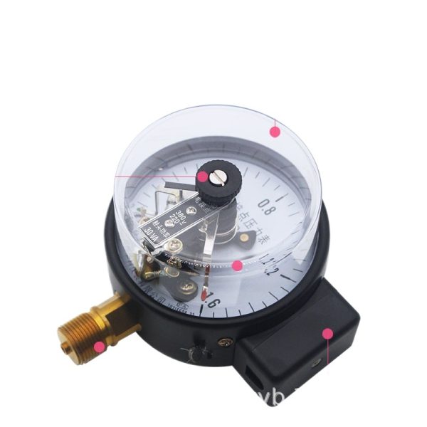Yongyi YXC100 Radial Electric Contact Pressure Gauge 0-1.6MPa 220V/380V Controller for Water, Liquid, Oil, Gas Systems - Изображение 2
