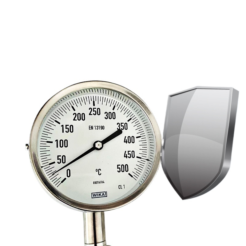 WIKA Bimetal Thermometer A52/R52 Type with 0-200°C and 0-500°C Range, EN 13190 Standard, for Industrial HVAC Systems, Replaces Old Bimetal Gauges - Image 2