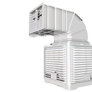 Industrial Evaporative Air Cooler (30000 m³/h, 1.5KW) for Livestock/Poultry Farms and Workshops, Mobile Water Cooling HVAC Fan