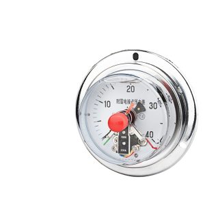 Vibration-Proof Electrical Contact Pressure Gauge YNXC100ZT (0-60MPa, 1.6 Accuracy, M20*1.5 Axial Connection) for Industrial HVAC Systems