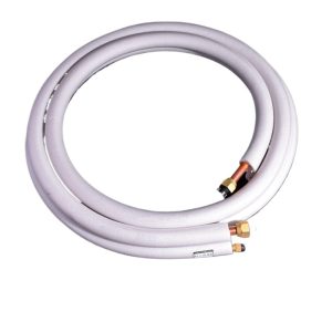 Universal HVAC Copper Pipe Extension (9.52*0.6mm + 15.88*0.7mm) with Insulation for Air Conditioners, Compatible with Zhigao 3P Split Units