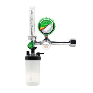 Portable Medical Oxygen Regulator Flowmeter with Humidifier Bottle and Pressure Gauge, 1-15L/Min for CGA540 Oxygen Tanks