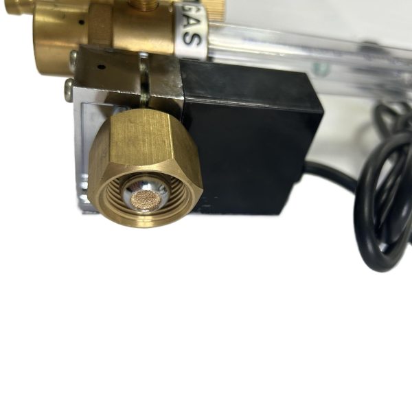 Argon CO2 Mig Tig Flow Meter Regulator with 0-25L/min Flow Rate, G5/8" Inlet, M16x1.5 Outlet, 3500 PSI Max Pressure Gauge for Welding Applications - Imej 2