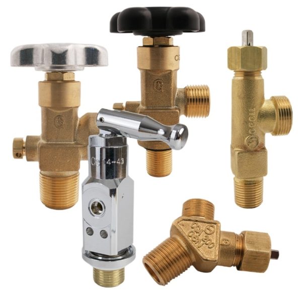 Cylinder Valve QF-6 QF-6A Series Brass Bottle Valve for Oxygen Gas Tanks