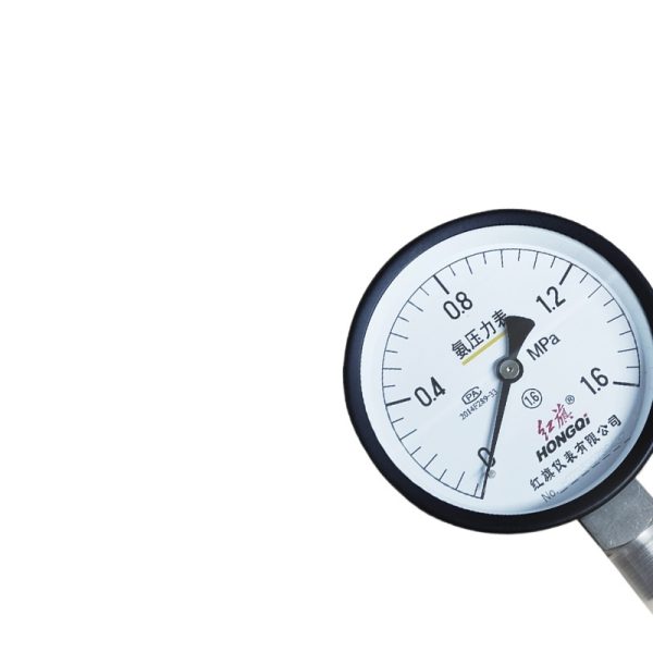Hongqi YA-100/YZA-100 Ammonia Pressure Gauge for Cold Storage Ammonia Vacuum - M20*1.5 100mm Dial - Imej 2