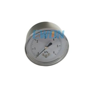 YE-60HZ/YE-60Z Stainless Steel Axial Diaphragm Pressure Gauge (0-6 kPa) for Gas Systems