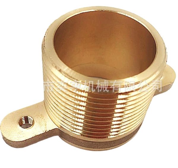 Brass Flange Type Externally Threaded Copper Nut Heat Exchanger Connector (1/2M-Φ16) for Heat Pumps