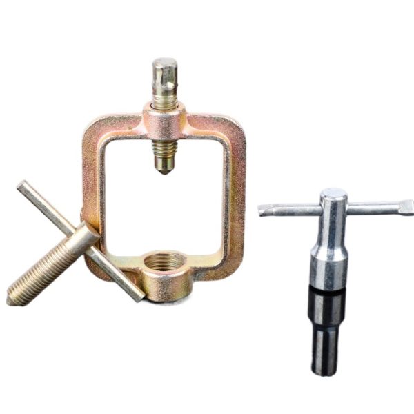 Acetylene Pressure Gauge Cylinder Clamp Yoke (Frame) Tool with Wrench for Regulator Linkage
