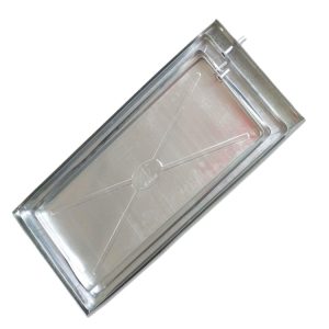 Metal HVAC Condensate Drain Pan (84cm x 38cm, 1-2P) for Outdoor AC Unit, Galvanized or Stainless Steel