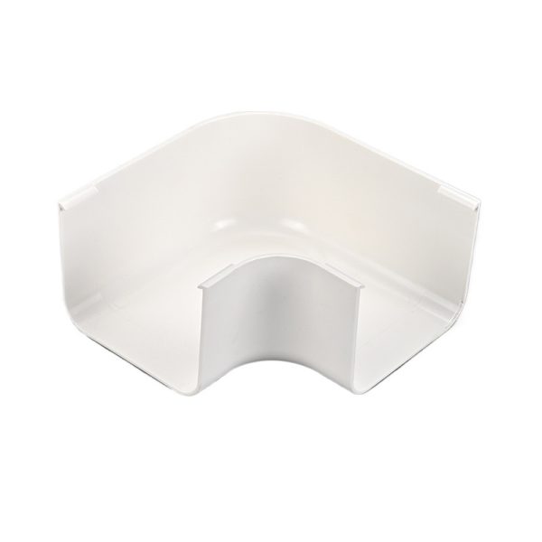 Horizontal Bend Air Conditioning Duct Cover WTG110-C (131/85/65/90) for AC Line Set, White, Thick Material, Easy to Install - รูปภาพ 2
