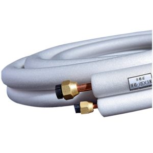 Copper Air Conditioning Connection Pipe (1HP x 3m) with Flared Nuts, High-Temperature & Pressure Resistant for HVAC Systems
