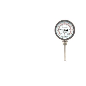 Breidys WSS411BF Bimetal Thermometer (0-200°C) with Radial Connection, Stainless Steel, for High-Precision Temperature Sensing